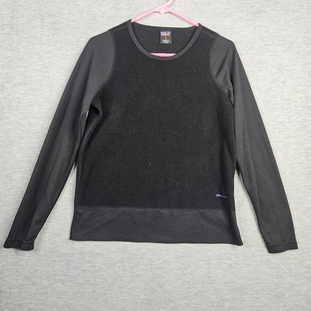Patagonia Capilene Polyester Crewneck Top Size M Made In USA